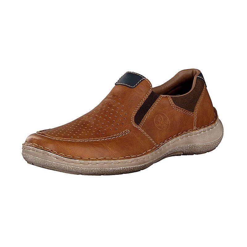 Slip On Rieker 03077-22 Para Homem - Marrom